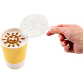 COFFEE STENCIL (85MM)- SUNSHINE - Mabrook Hotel Supplies